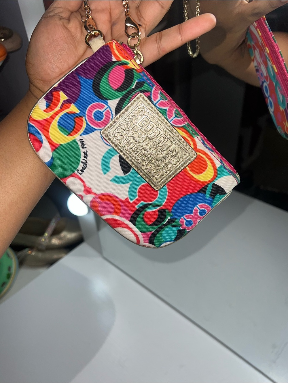 Coach Poppy Multi-ColorWristlet - Picture 7 of 9